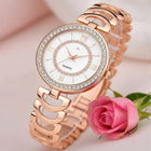 Rose Gold Crystal Bezel Quartz Women’s Watch customer review image