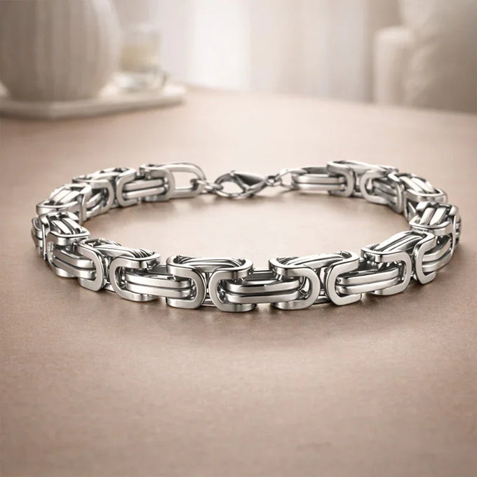 Imperial Link Silver Chain Bracelet for Men - Men Jewellery Gift for Men