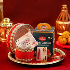 Red Velvet Thali N Shringar Set customer review image