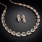 Leaf Shaped Necklace With Earring Jewellery Set For Women and Girl customer review image