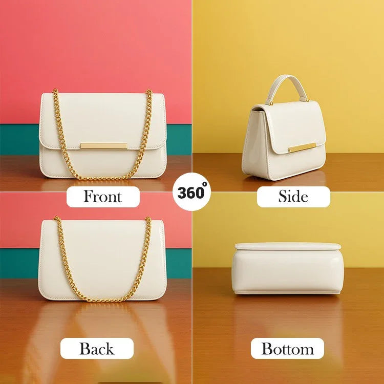 Leatherette Side Sling Bags For Women's Ladies Croco