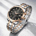 LuxeChrono Orion Two-Tone Chronograph Watch customer review image
