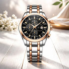LuxeChrono Orion Two-Tone Chronograph Watch customer review image