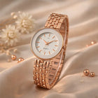 LuxeRose Minimalist Quartz Watch – Rose Gold Stainless Steel customer review image