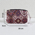 Maroon Jute Closure Zip Sling Bag For Women customer review image