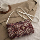Maroon Jute Closure Zip Sling Bag For Women customer review image
