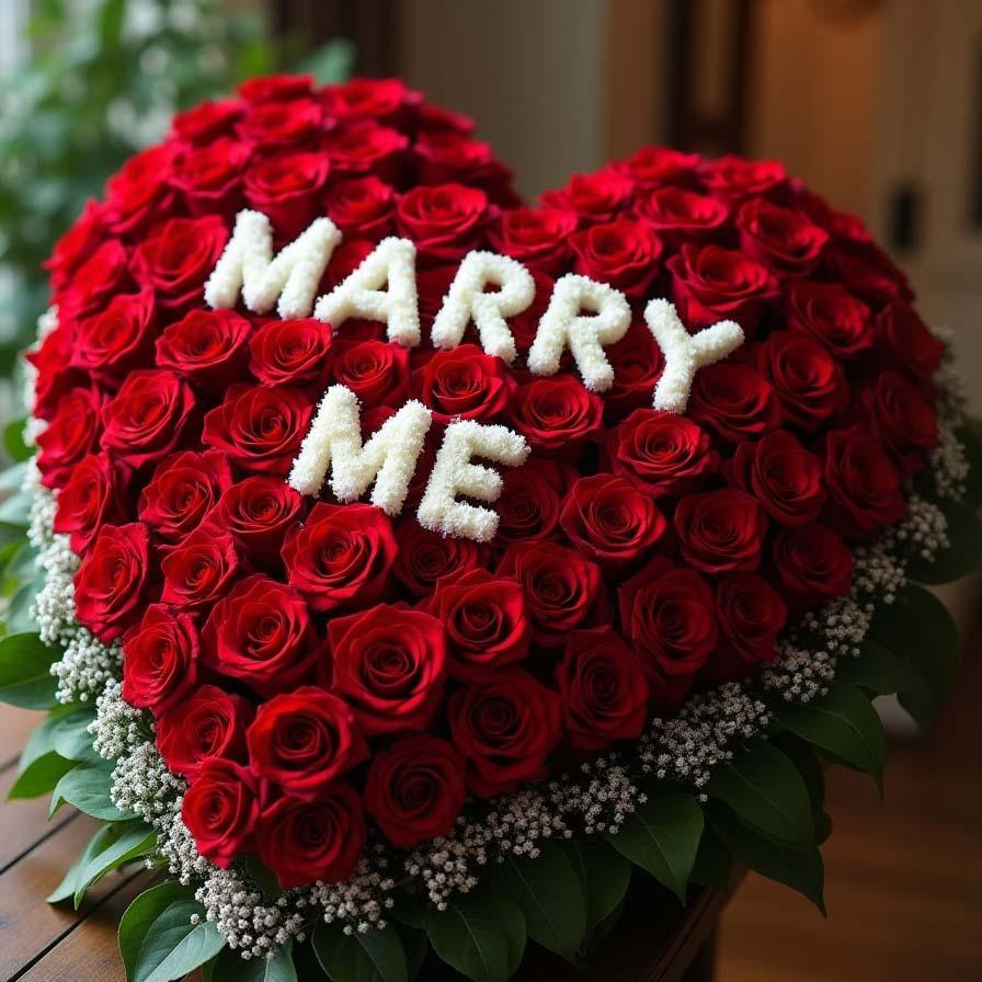 Marry Me - 500 Roses Arrangement