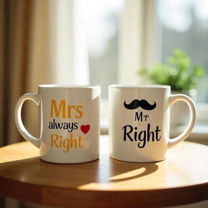Mr & Mrs Always Right Coffee Mug