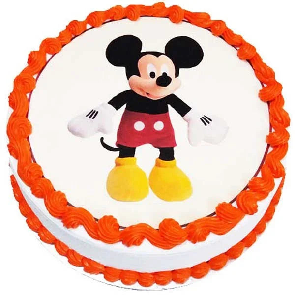 Mickey Mouse Cartoon Theme Cake 1 Kg - Cake Delivery in Kalyani
