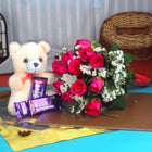 Red Roses with Teddy Bear and Chocolate customer review image