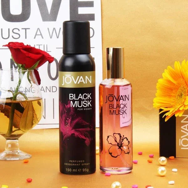 Jovan Black Musk Perfume 96ml & Deodorant 150ml Gift Set