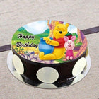 Chocolate Pooh Photo Cake customer review image