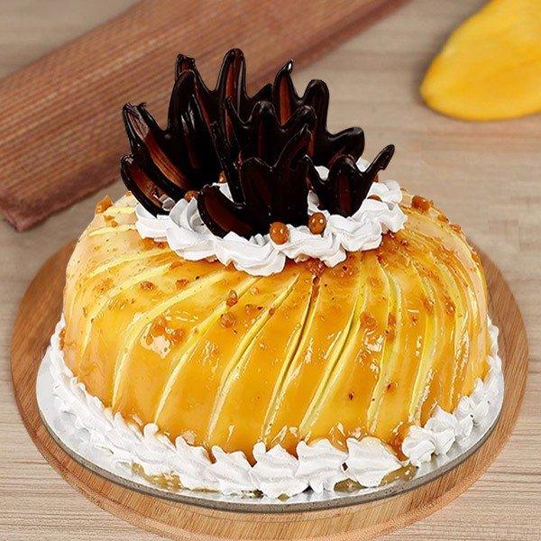 Glaze Cream Pineapple Cake - Cake Delivery in GiftsGhaziabad