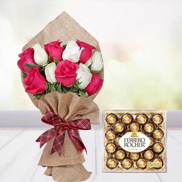 Fascinated Roses N Rocher Combo