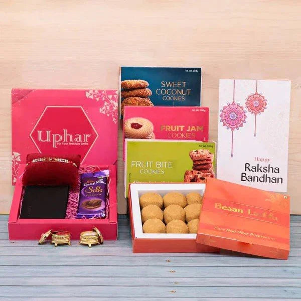 Wallet Rakhi Combo With Special Cookies Treat
