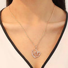 Rose Gold Plated Dual Heart Pendant for mom customer review image