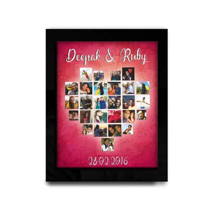 Heart Full Collage Photo Frame