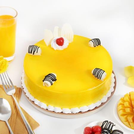 Delicious Mango Cake - Cake Delivery in GiftsGhaziabad