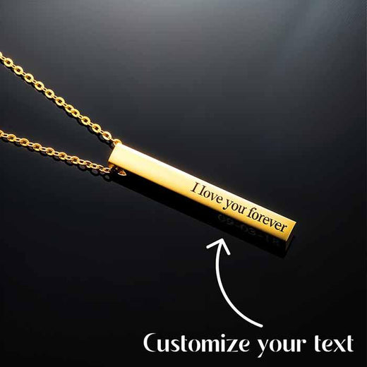 Personalized Cuboid Bar Pendant