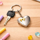 Personalized Heart Photo Keychain – Double Side Love Memory Pendant customer review image