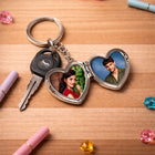 Personalized Heart Photo Keychain – Double Side Love Memory Pendant customer review image
