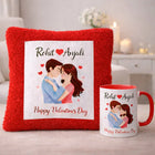 Personalized Valentine’s Day Cushion & Mug Combo (white & red) customer review image