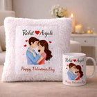 Personalized Valentine’s Day Cushion & Mug Combo (white & red) customer review image