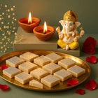 Premium Silver-Coated Kaju Katli Sweets Box - Festive Special customer review image