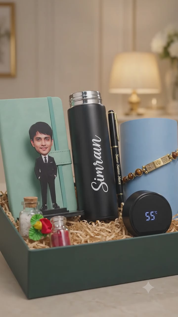 Load video: Personalized Rakhi Gift Hamper