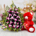 Orchids in Basket & Teddy customer review image