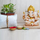 Ganesha Idol with Designer Rakhi and Roli - Chawal customer review image
