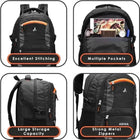 Black Casual Backpack for office, collage and students customer review image
