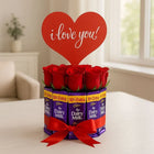 Red Roses And Dairy Milk Arrangement customer review image