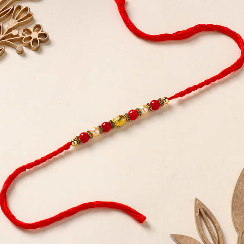 Red Charming Rakhi (Addons)