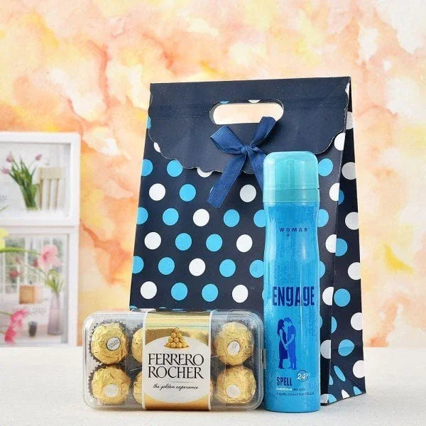 Engage Deodorant with 16 Ferrero Rocher Chocolate Gift Box