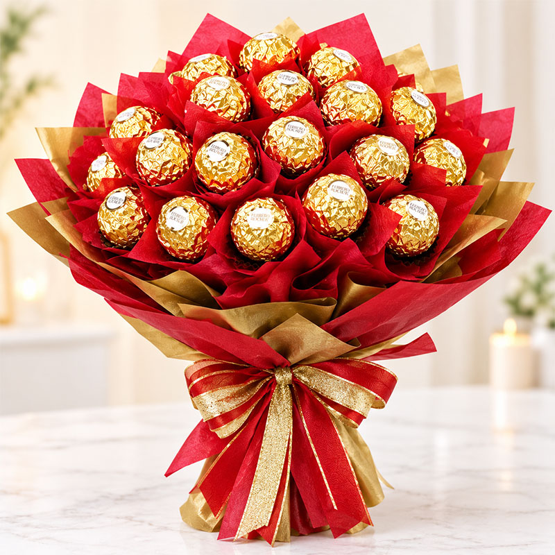 Ferrero Rocher Chocolate Bouquet with 16 Chocolates
