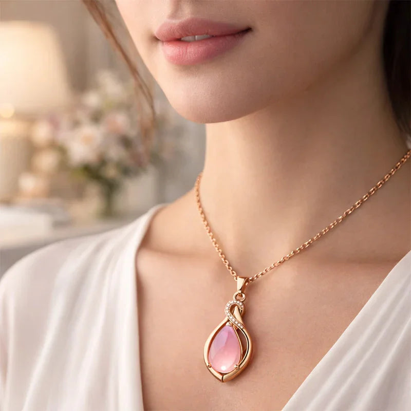 Rose Gold Crystal Stylish Pendant