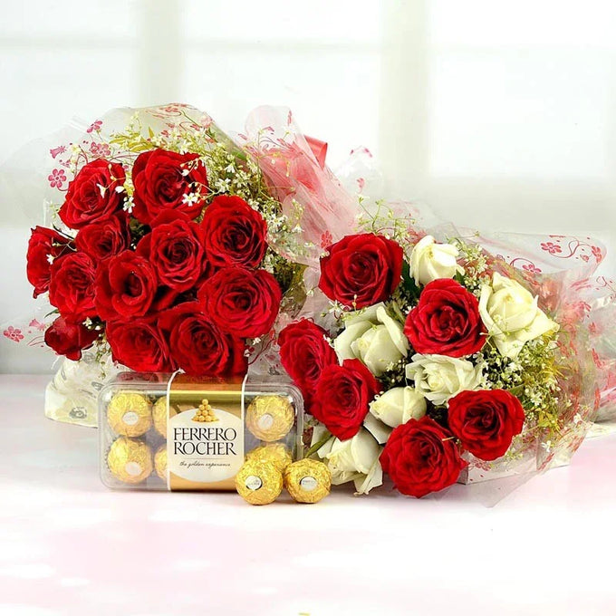 Roses & Chocolates Bonanza - Flower Delivery in Kalyani
