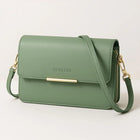 Rourens Green Matte Leatherette Crossbody Bag customer review image