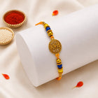 Royal Heritage Blue & Yellow Beaded Rakhi customer review image