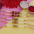 White N Golden Rakhis customer review image