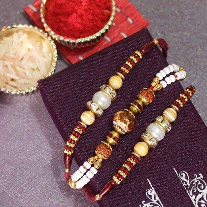 Rudraksha N Beaded Rakhis