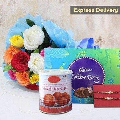 Beautiful Blue Rakhi Delights