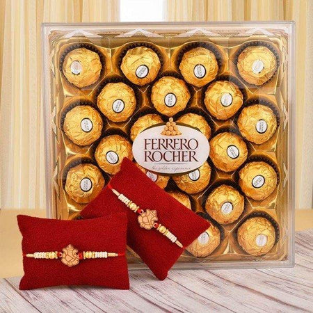Rakhi with chocolates for brother