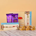 2 Pearl Rakhis with Kaju Roll & Dairy Milk Silk Gift Combo customer review image