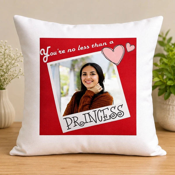 Soft Memories Cushion personalised princess design