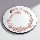 Stylish Rose gold plated crystal bracelet for women and girls customer review image