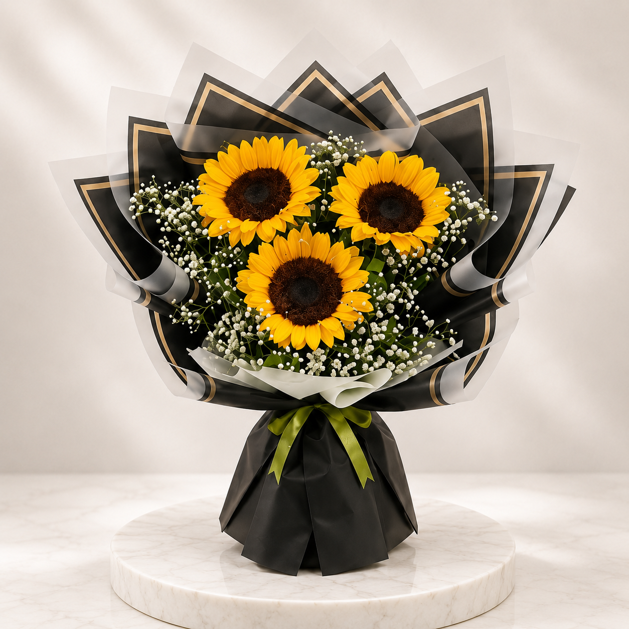 Sunshine Trio Sunflower Bouquet