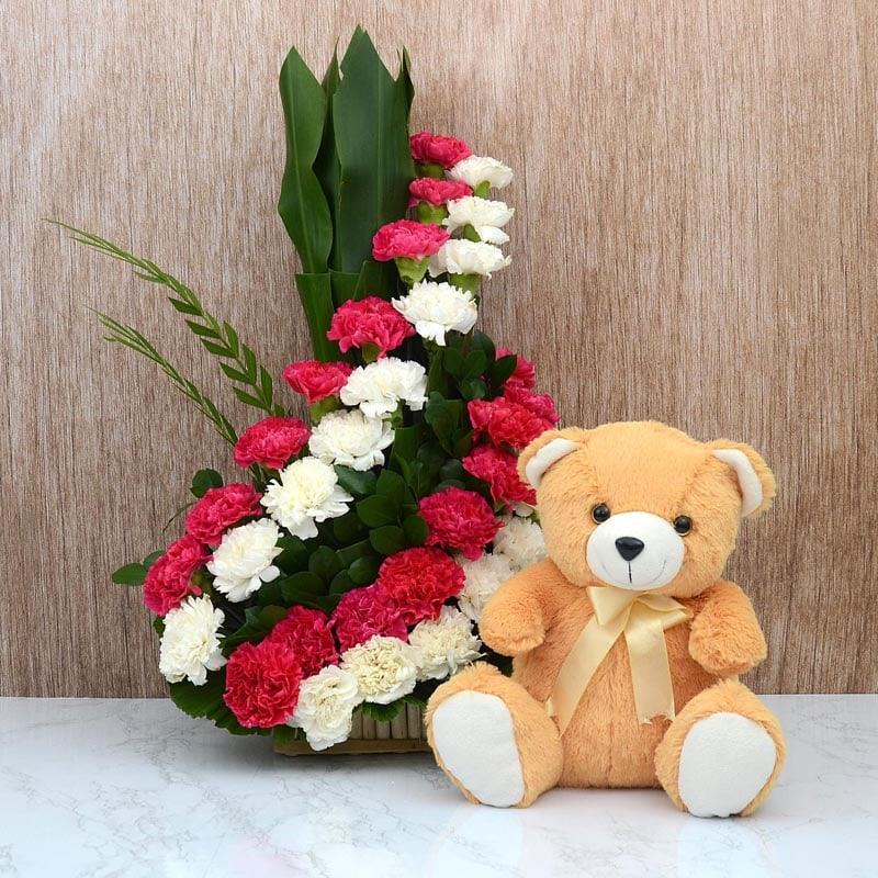 Teddy & Flower Combo