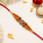 Twin Strand Crystal Floral Rakhi customer review image